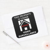 CARRÉ CET ÉTABLISSEMENT EST SOUS SURVEILLANCE STICKER (Enveloppe)