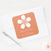 Carré Charming Sakura dans Sticker Coral (Enveloppe)