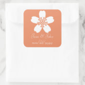 Carré Charming Sakura dans Sticker Coral (Sac)