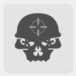 Carré Chasseur de crâne - Sticker