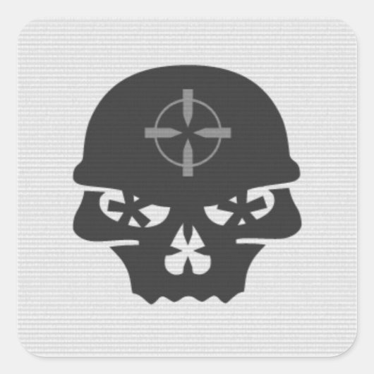 Carré Chasseur de crâne - Sticker (Devant)