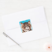 Carré Chat adorable de Louis Wain Sticker Sheet (Enveloppe)
