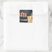 Carré Chat Cosy Par Le Sticker Fire (Sac)