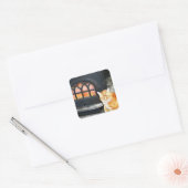Carré Chat Cosy Par Le Sticker Fire (Enveloppe)