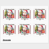 Carré Cheerful Holiday Square Sticker (Feuille)