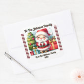 Carré Cheerful Holiday Square Sticker (Enveloppe)