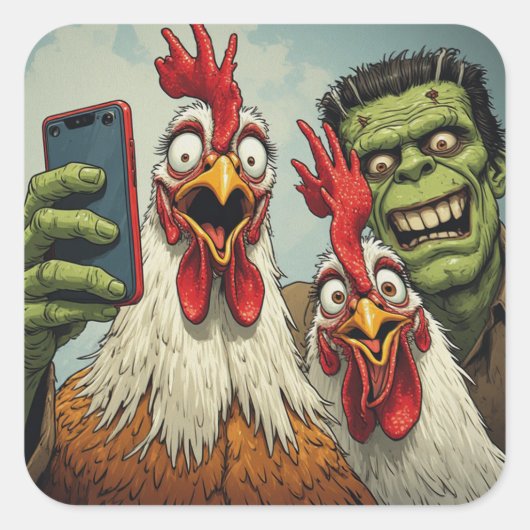 Carré "Cheesys Posen With Frank" Sticker Sheet (Devant)