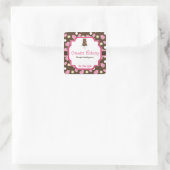 Carré Chocolat Cupcake et 3 Tier cake Bakery Sticker (Sac)