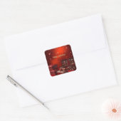 Carré Chocolate Candy Christmas Holiday Sticker (Enveloppe)