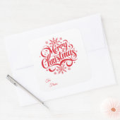Carré Christmas Sticker Gift Tags (Enveloppe)