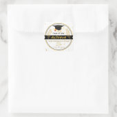 Carré Class of 2026 Graduation Gold Floral Sticker (Sac)