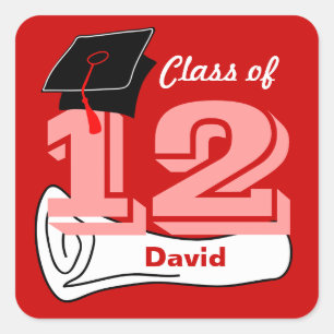 Carré Classe du Diplôme Casquette Sticker 2012 5
