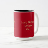 Carré Classy & Boussole Monogrammé Mug à Café Bico (Devant droit)