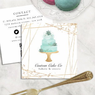 Carré Code QR Carte de visite de la boulangerie sur mesu