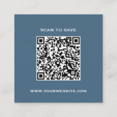 Carré Code QR du Carte de visite de la Marine moderne (Dos)