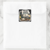 Carré Coding Panda Sticker | Focus on Today Build It (Sac)