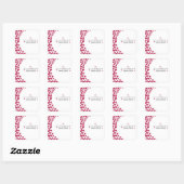 Carré Coeurs - Sticker Mariage (Feuille)
