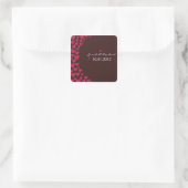 Carré Coeurs - Sticker Mariage-2 (Sac)
