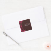 Carré Coeurs - Sticker Mariage-2 (Enveloppe)