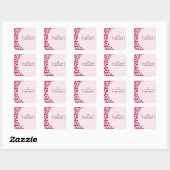 Carré Coeurs - Sticker Mariage-3 (Feuille)