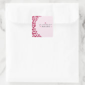 Carré Coeurs - Sticker Mariage-3 (Sac)