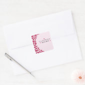 Carré Coeurs - Sticker Mariage-3 (Enveloppe)
