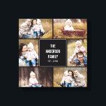 Carré Collage Photo personnalisée Toile enveloppée<br><div class="desc">Personnalisez cette toile avec vos photos mariages pour créer un mur d'art à conserver pour toujours. Couleur Arrière - plan peut être customisée en ligne (à n'importe quelle couleur!</div>