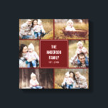 Carré Collage Photo personnalisée Toile enveloppée<br><div class="desc">Personnalisez cette toile avec vos photos mariages pour créer un mur d'art à conserver pour toujours. Couleur Arrière - plan peut être customisée en ligne (à n'importe quelle couleur!</div>