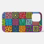 Carré Colorbust Iphone 12 Coque (Verso (horizontal))