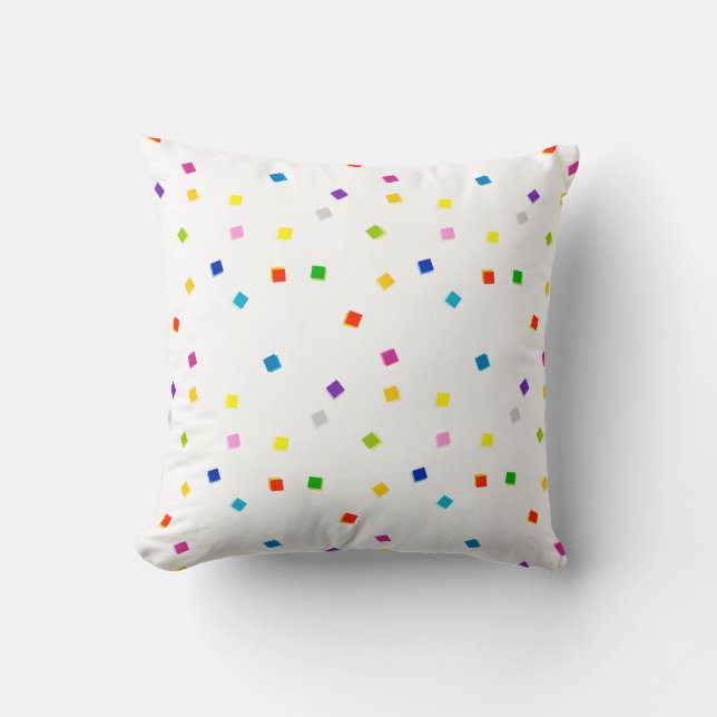 Carré coloré Confetti Coussin  (Recto)