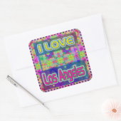 Carré Colour Fest : Sticker "I LOVE Los Angeles" (Enveloppe)