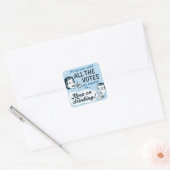 Carré Compter tous les votes | Sticker | Funny rétro (Enveloppe)