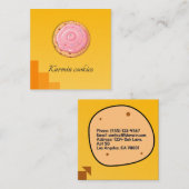 Carré Conception Carte de visite de la Boutique de cooki (Devant / Derrière)