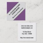 Carré Consultant professionnel Carte de visite (Devant / Derrière)