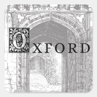 Carré Cool Oxford England Vintage Sticker