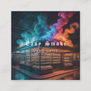 Carré Corolful Smoke Vape Shop Carte de visite