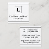 Carré Cosmétique classique et classique Carte de visite (Devant / Derrière)