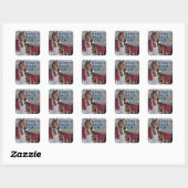 Carré couvertures de retour sur Sticker (Feuille)