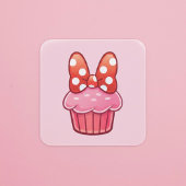 Carré Cupcake Sticker