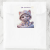 Carré Cute Cosmic Cat Sticker (Sac)
