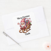 Carré Cute gnome Christmas holiday Sticker (Enveloppe)
