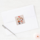 Carré Cute sticker  (Enveloppe)