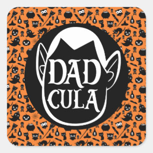Carré Dadcula...Fun Halloween citation Sticker