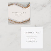 Carré d'âge en marbre de pierre Carte de visite (Devant / Derrière)