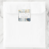 Carré Dans Love Memory Gold Blue Sticker (Sac)