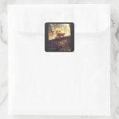 Carré Dark Duck À propos et découvrez Sticker (Sac)