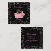 Carré de boulangerie mignonne, Carte de visite de  (Devant / Derrière)