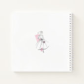 Carré de carnet de mariée rose (Dos)