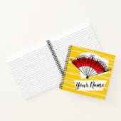 Carré de carnet de nom de ventilateur espagnol (Intérieur)