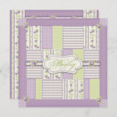 Carré de carte couette Rose Lilac (Devant / Derrière)